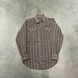Vintage 70s Levi's western style pearl snap button up long sleeve‎ shirt